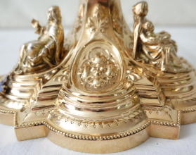 Solid silver gilt antique French Gothic Chalice.